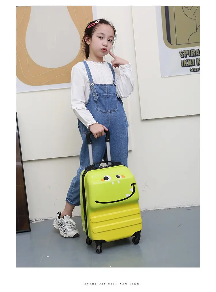 Cartoon universal cute three dimensional suitcase, 18 inch, 3D — chobi 15