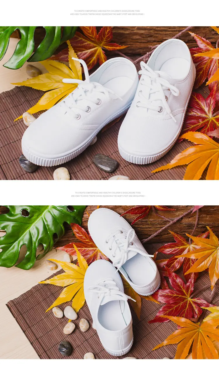 (Wholesale), children's espadrilles for early age, white white sneakers, cloth white shoes for students — chobi 30