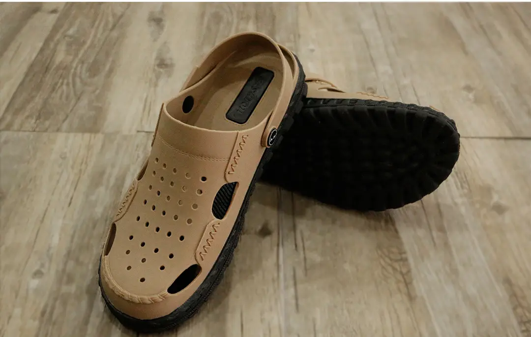 Vietnamese style Wentu slippers WENTU sandals dual-purpose shoes men's fashion outdoor and indoor two-color mesh holes — chobi 23