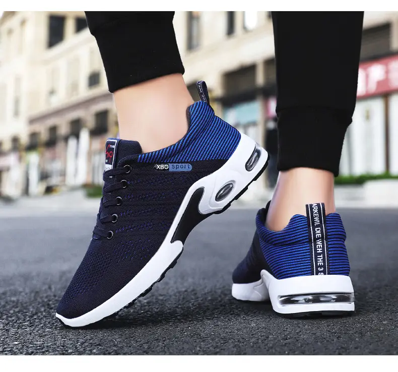 (Cross-border trading), summer breathable soft heel, casual running sneakers, plus size, made with flyknit technology — chobi 25