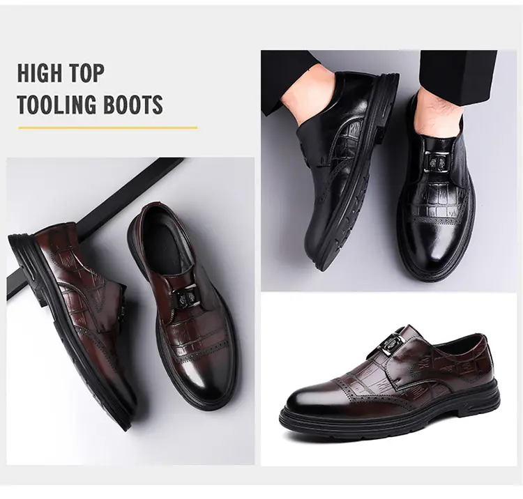 (Wholesale), men's classic suit jacket, fashionable casual footwear, comfortable shoes for work and office — chobi 6