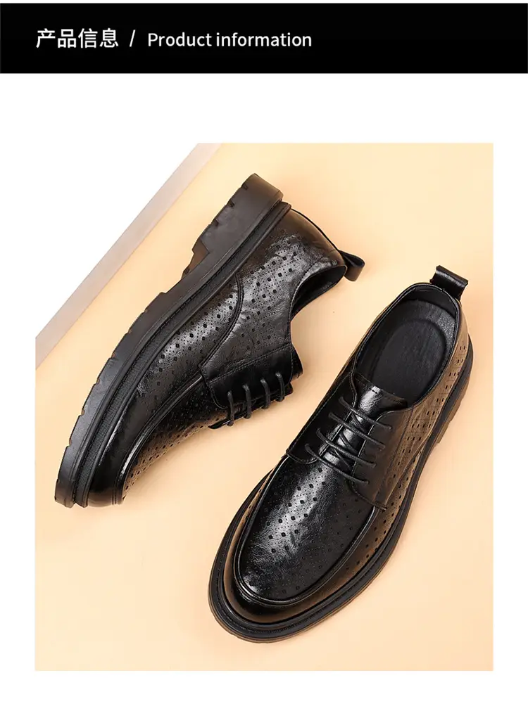 Classic suit jacket, men's summer shoes, breathable casual footwear English style for leisure, Collection Year 2025 — chobi 4