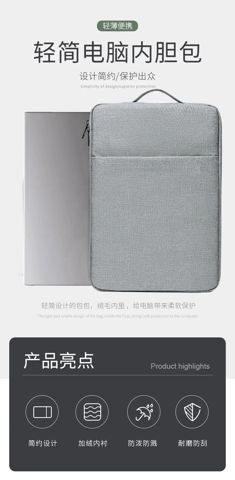 (Cross-border trading), (Wholesale), laptop, protective case, liner, tablet storage bag, wrench — chobi 2