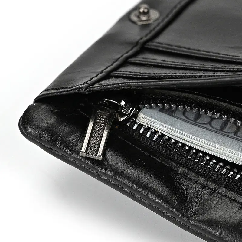 Retro leather wallet for leisure, Amazon, genuine leather — chobi 9