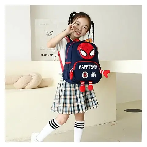 School bag for early age, cartoon children's breathable cute backpack for men and women girl's lightweight — chobi 27