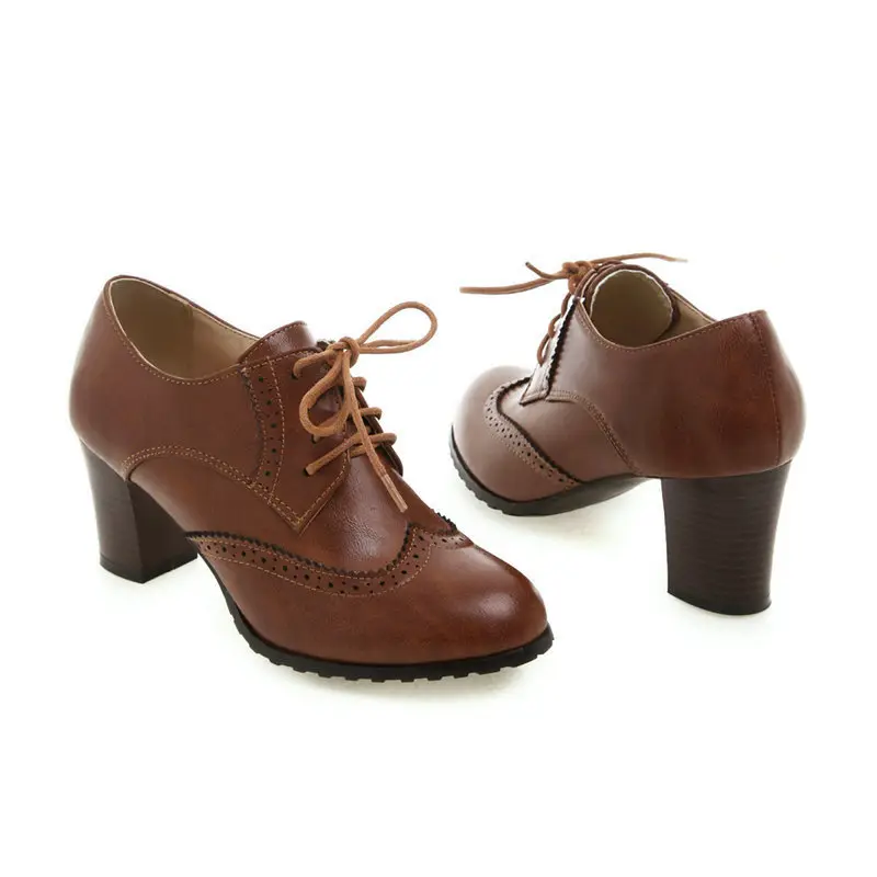Retro high heels heels, fashionable shoes, wide stable heel, suitable for spring and autumn, 2022 — chobi 10