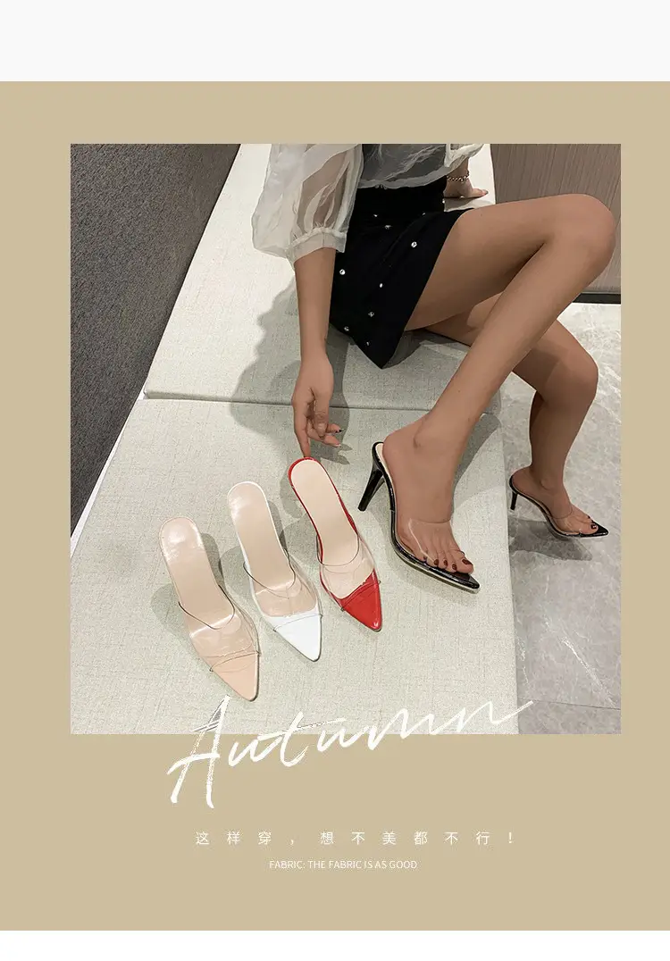 (Cross-border trading), fashionable women's slippers, sneakers, sandals stiletto heels, 2022 collection, European style, plus size, dropshipping avail — chobi 1