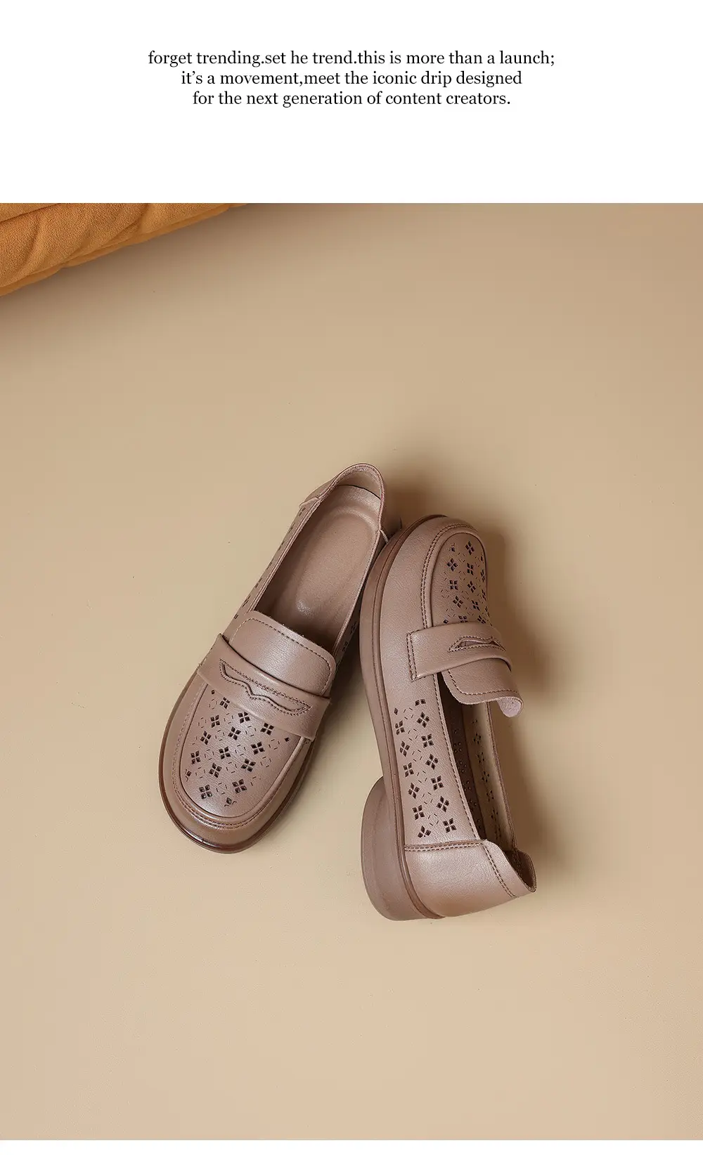 Loafers made of soft leather, comfortable “mom shoes” flat, casual footwear, Collection Year 2026, soft sole, easy to put on — chobi 20
