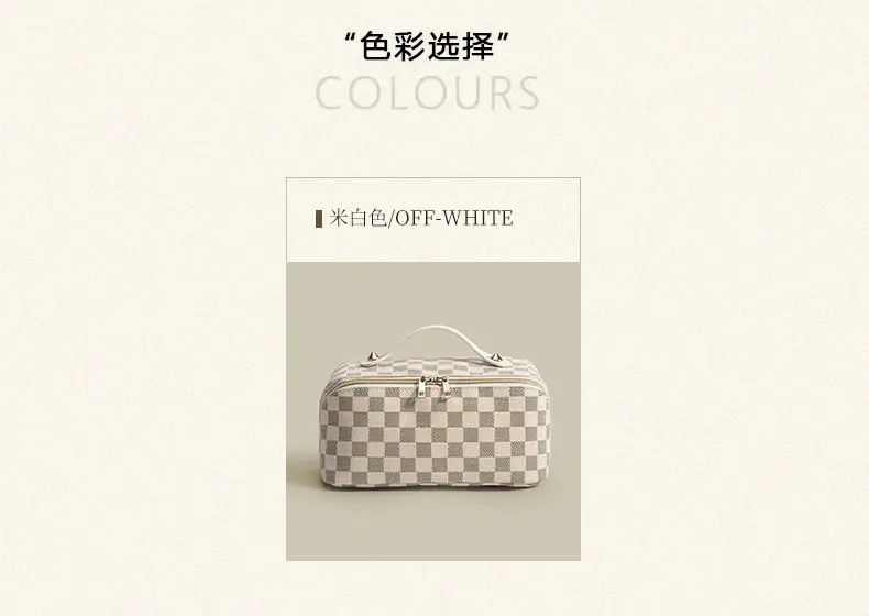 (Cross-border trading), retro handheld cosmetic bag, capacious organizer bag for traveling, shoulder bag — chobi 4
