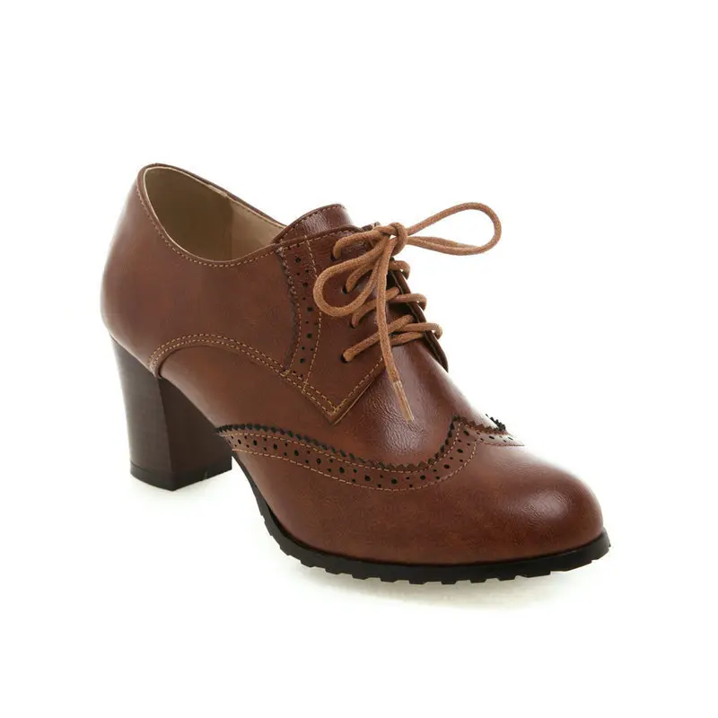 Retro high heels heels, fashionable shoes, wide stable heel, suitable for spring and autumn, 2022 — chobi 11