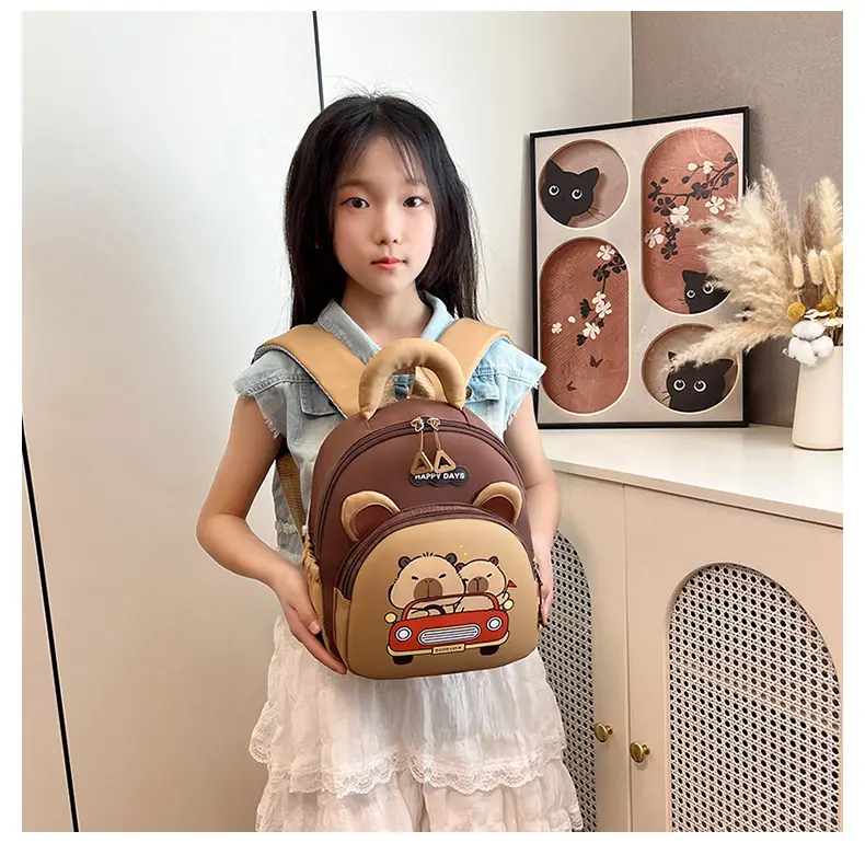 (Cross-border trading), cute children's backpack for men and women for early age, school bag — chobi 17