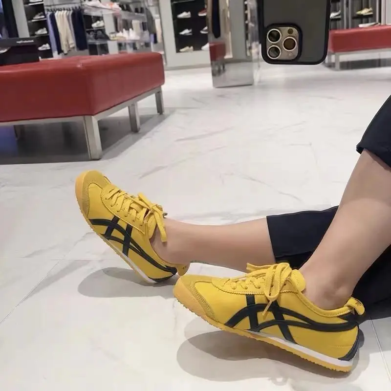Cross-border Onizuka official website onslaught tiger flagship men's and women's one-step lazy moral training Forrest Gump white shoes — chobi 12