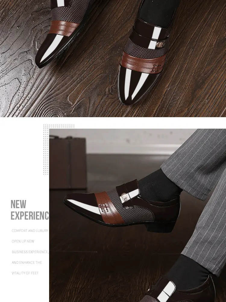 Men's casual footwear, classic suit jacket, universal wedding shoes, 2021 collection, plus size, dropshipping available — chobi 21