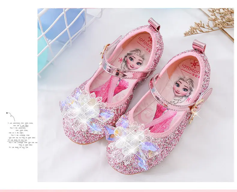 Fashionable demi-season children's shoes flat, princess style, soft sole — chobi 9