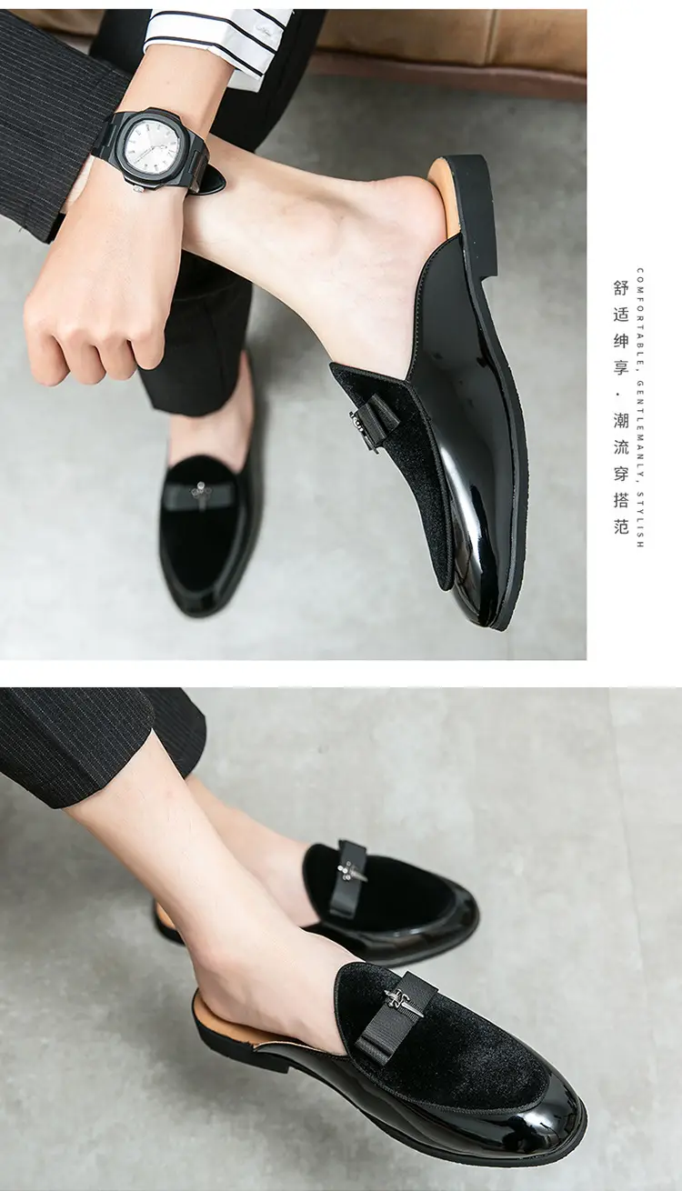 (Cross-border trading), summer shoes pointed-toe, casual footwear for leisure English style, loafers, plus size, easy to put on, British style — chobi 3