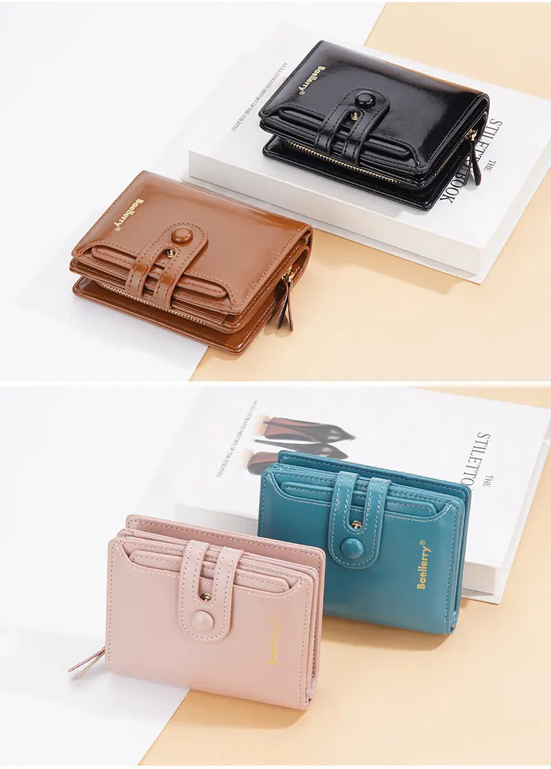 Wallet, shoulder bag, short brand card holder, high-quality style — chobi 24