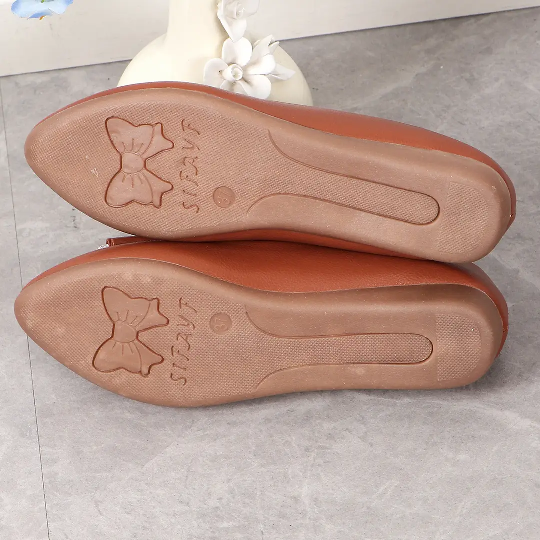 (Cross-border trading), women's shoes wedge heel pointed-toe low-cut with bow, 2024 years, trend of season, plus size, work shoes — chobi 2