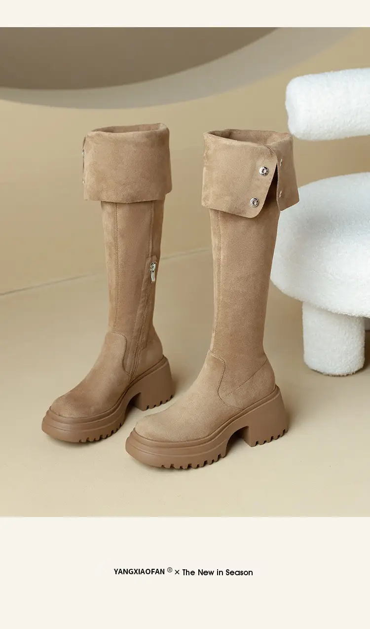High boots platform heels, can be worn in two ways, ideal for wide feet, height increasing, extra wide fit, plus size — chobi 25