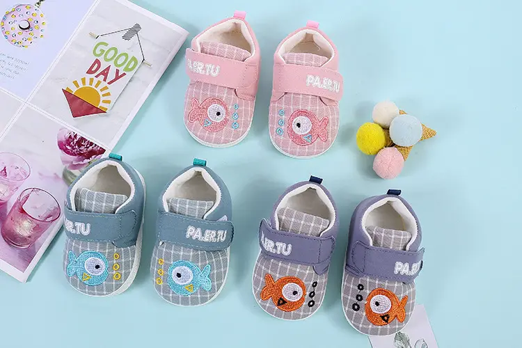 Spot hot baby shoes anti-slip toddler shoes beef tendon soft sole baby shoes children's shoes newborn shoes baby full moon shoes — chobi 5