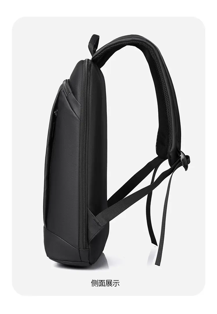 Capacious casual laptop, light and thin backpack, business version, with your logo imprint — chobi 25