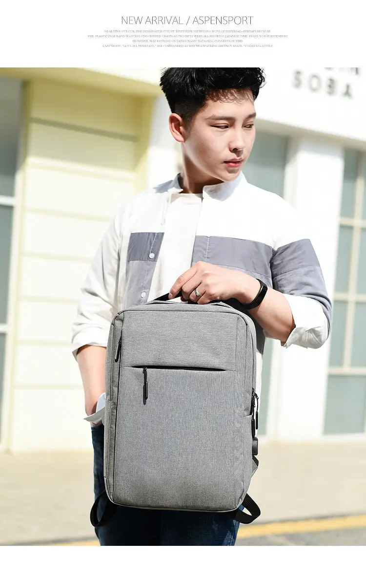 (Cross-border trading), laptop charging, backpack for men and women for leisure, with your logo imprint, business version, Birthday gift, worn on the — chobi 15