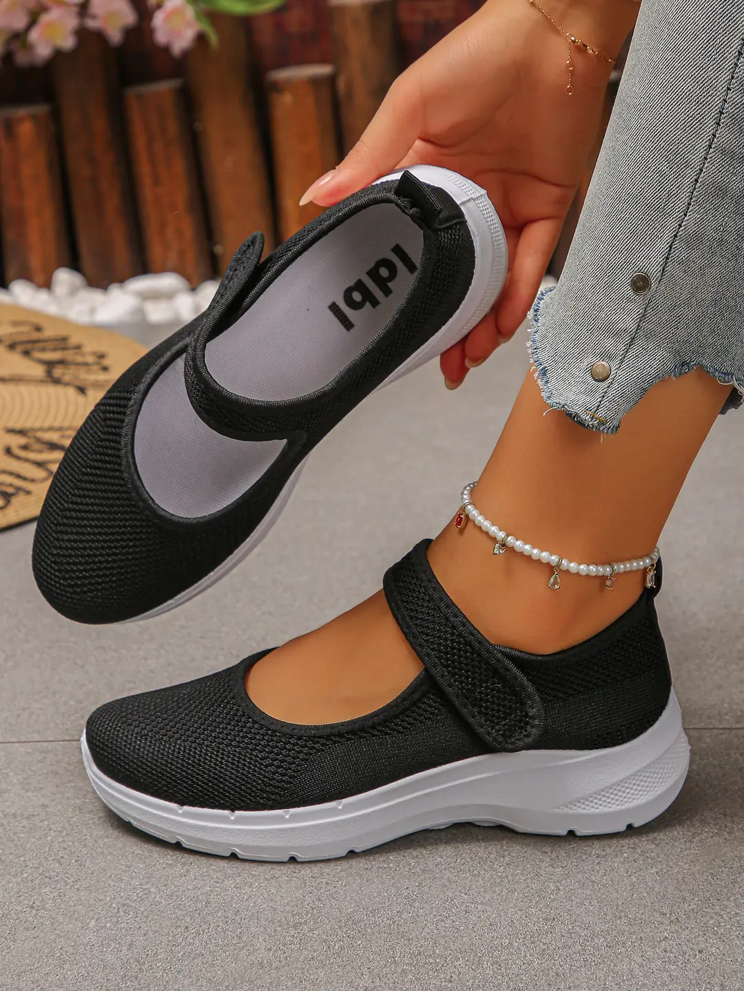 (Cross-border trading), Mary Jane shoes, breathable shoes, lightweight sneakers low-cut, casual women's walking shoes, plus size, for middle age, made — chobi 24