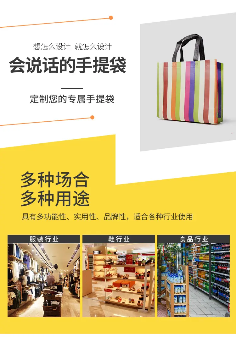 (Wholesale), cloth bag non-woven cloth, handheld folding shopping bag, three dimensional pack — chobi 3