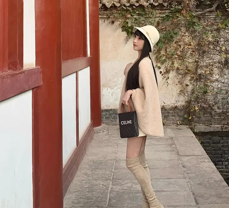 Demi-season suede elastic fashionable high boots heels, Collection Year 2025 — chobi 4