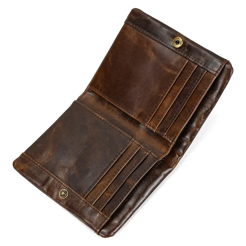 Retro leather wallet for leisure, Amazon, genuine leather — chobi 18