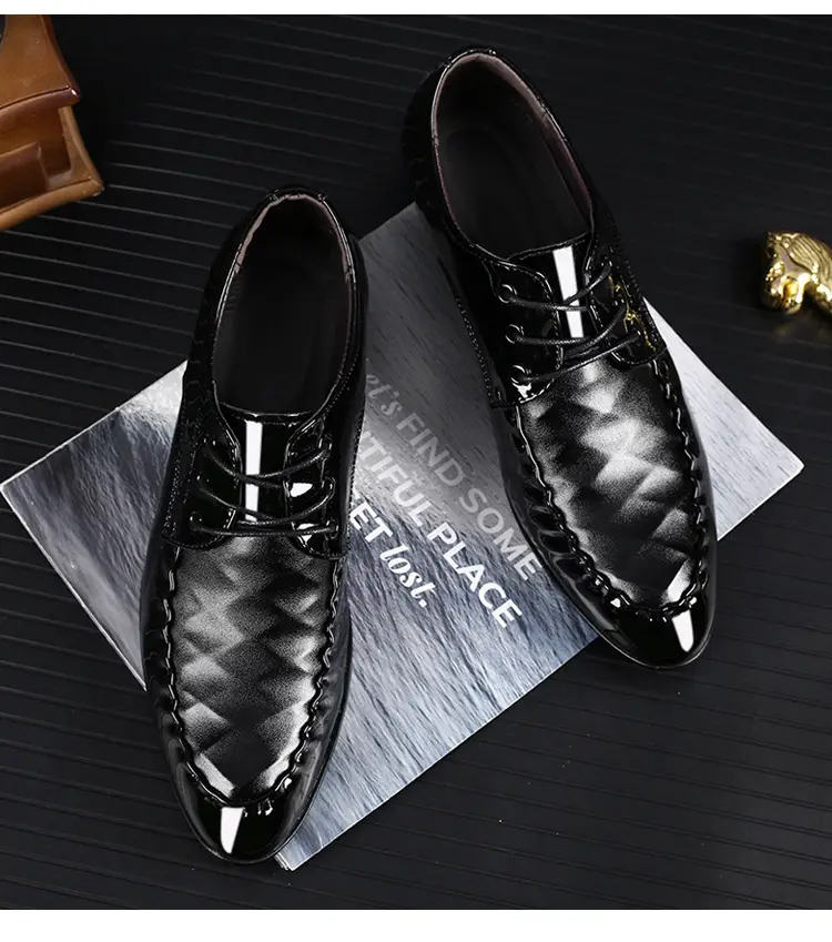 Men's classic suit jacket, casual footwear, universal wedding shoes, plus size, dropshipping available — chobi 21