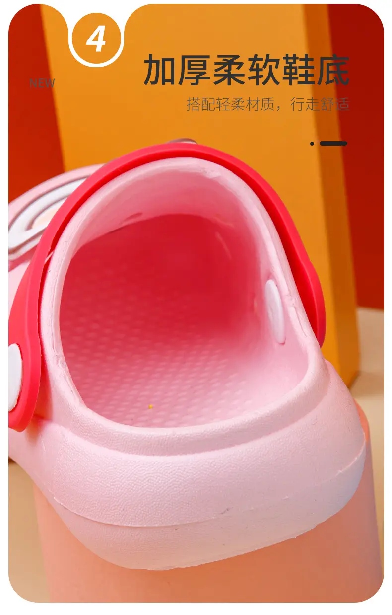 Children's non-slip cartoon summer Crocs-style slippers, mule for boys, sandals — chobi 8