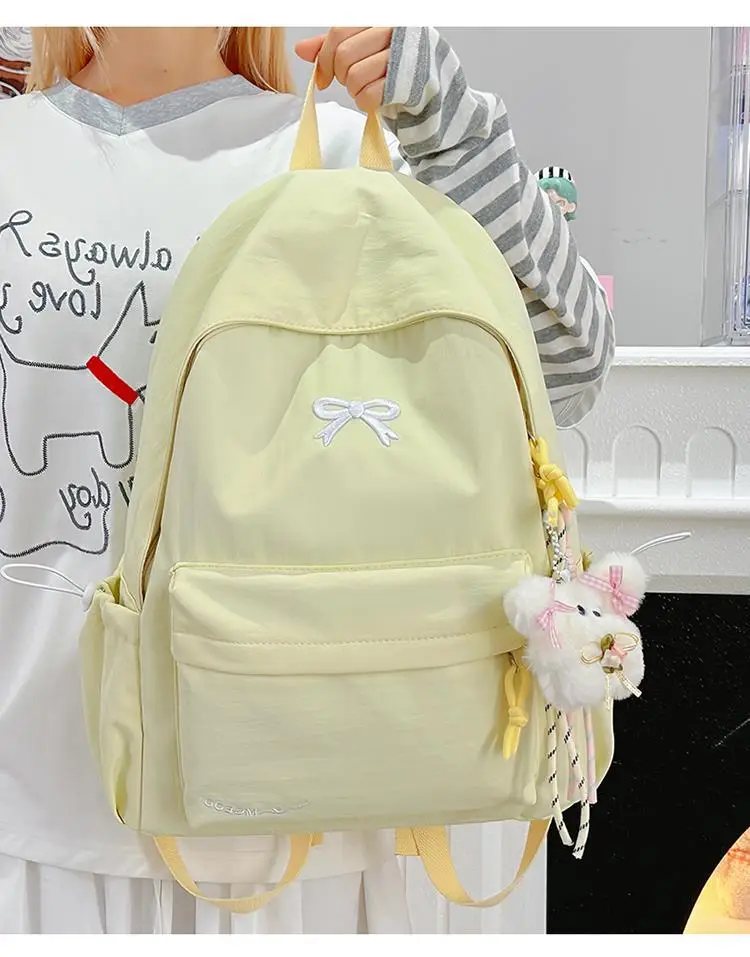 Backpack, Japanese universal capacious fresh shoulder bag, for secondary school — chobi 21