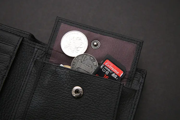 Wallet, coins, genuine leather, factory direct supply — chobi 23