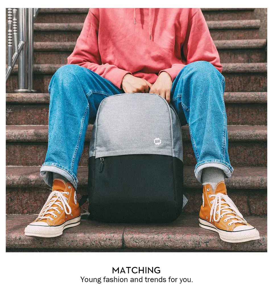 Laptop for traveling, trend backpack for students, sports capacious school bag — chobi 12