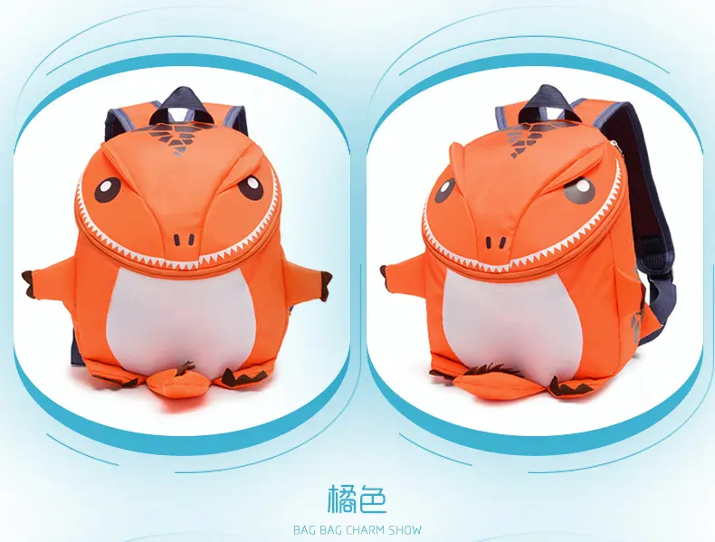 Cartoon school bag for kindergarten, backpack for men and women, dinosaur, travel bag, 2-5 years, family style — chobi 6