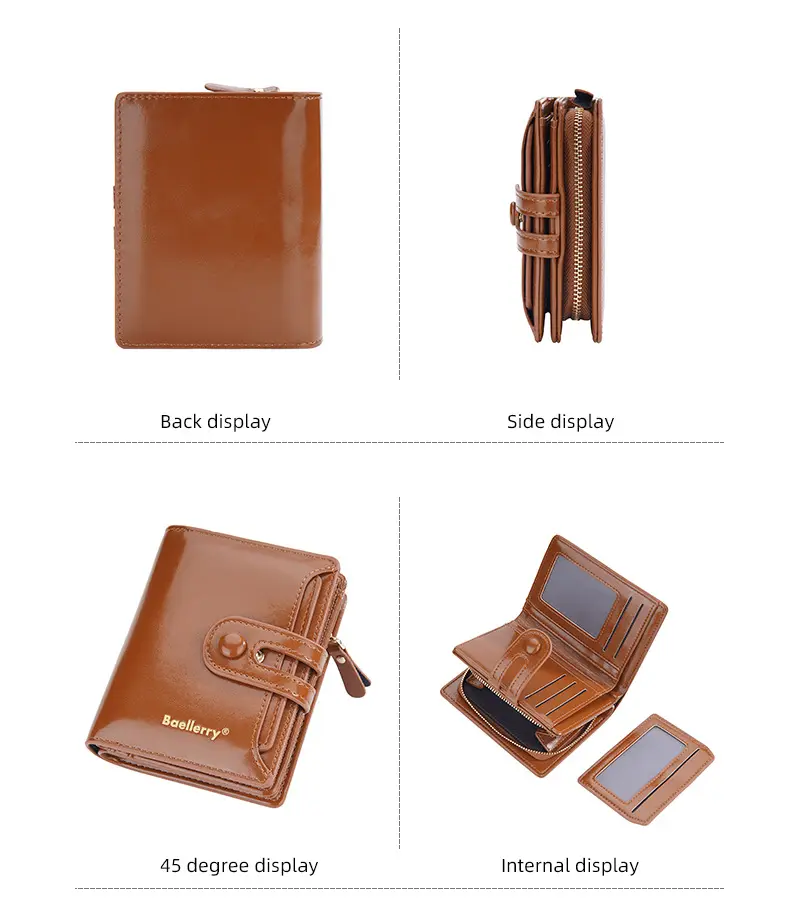 Wallet, shoulder bag, short brand card holder, high-quality style — chobi 20