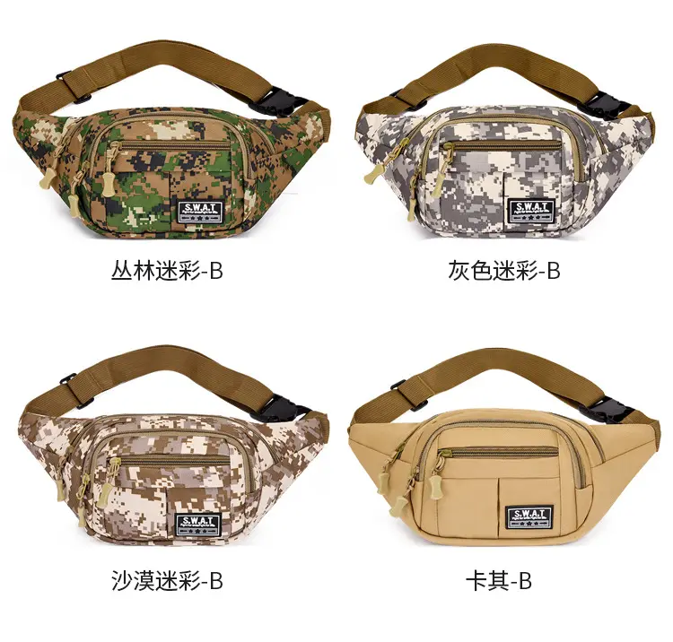 (Cross-border trading), men's cloth multicoloured belt bag, wear-resistant chest bag, travel shoulder bag, casual wallet, increased thickness — chobi 16