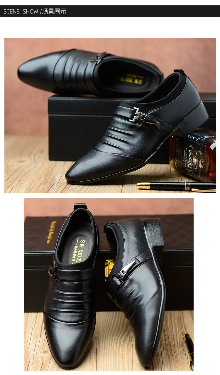Men's casual footwear for leisure, slip-ons, classic suit jacket, warm shoes, plus size, dropshipping available — chobi 12