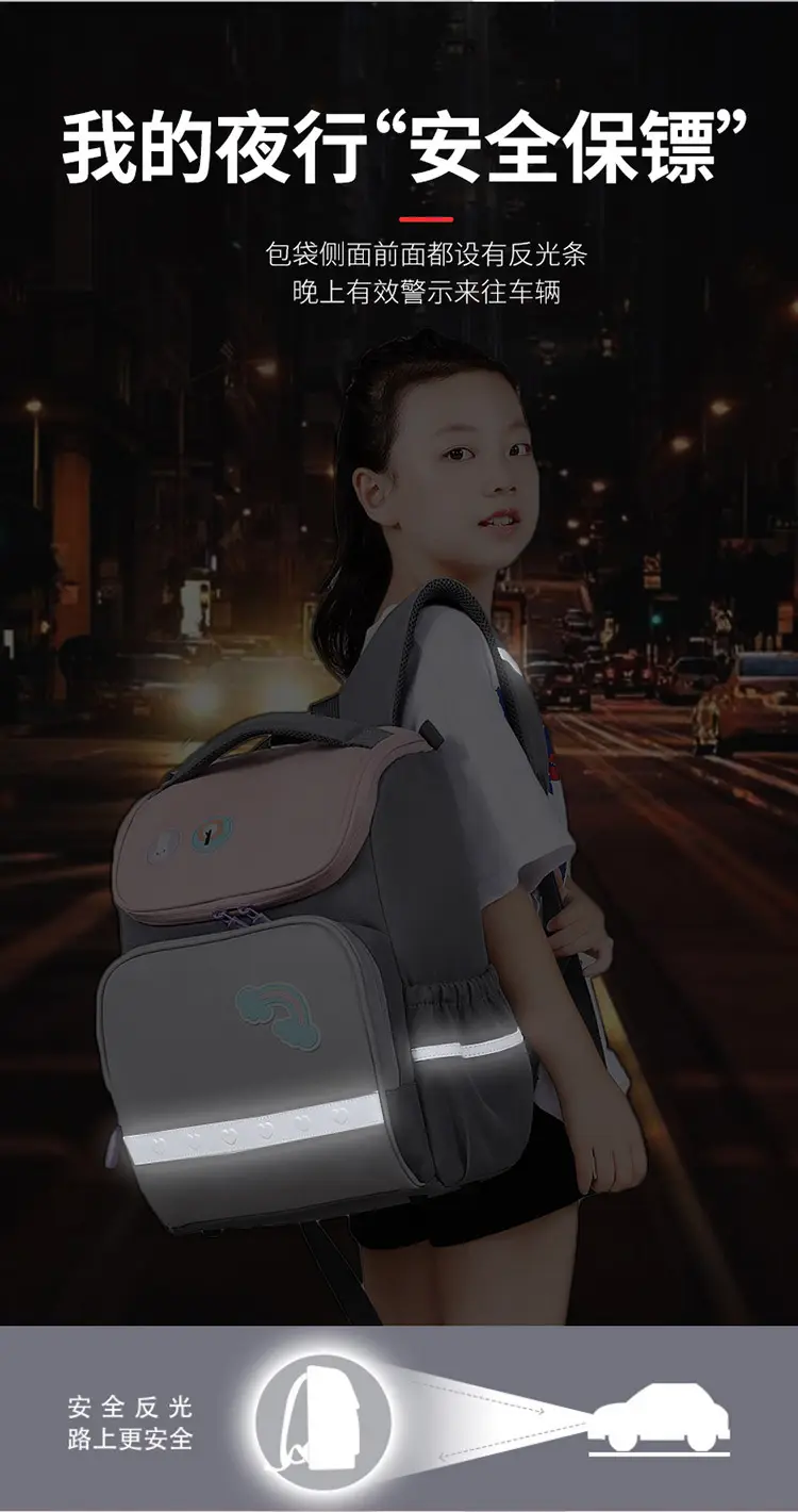 (Wholesale), children's school bag, capacious backpack lightweight, spine protection, 1-6 years — chobi 10