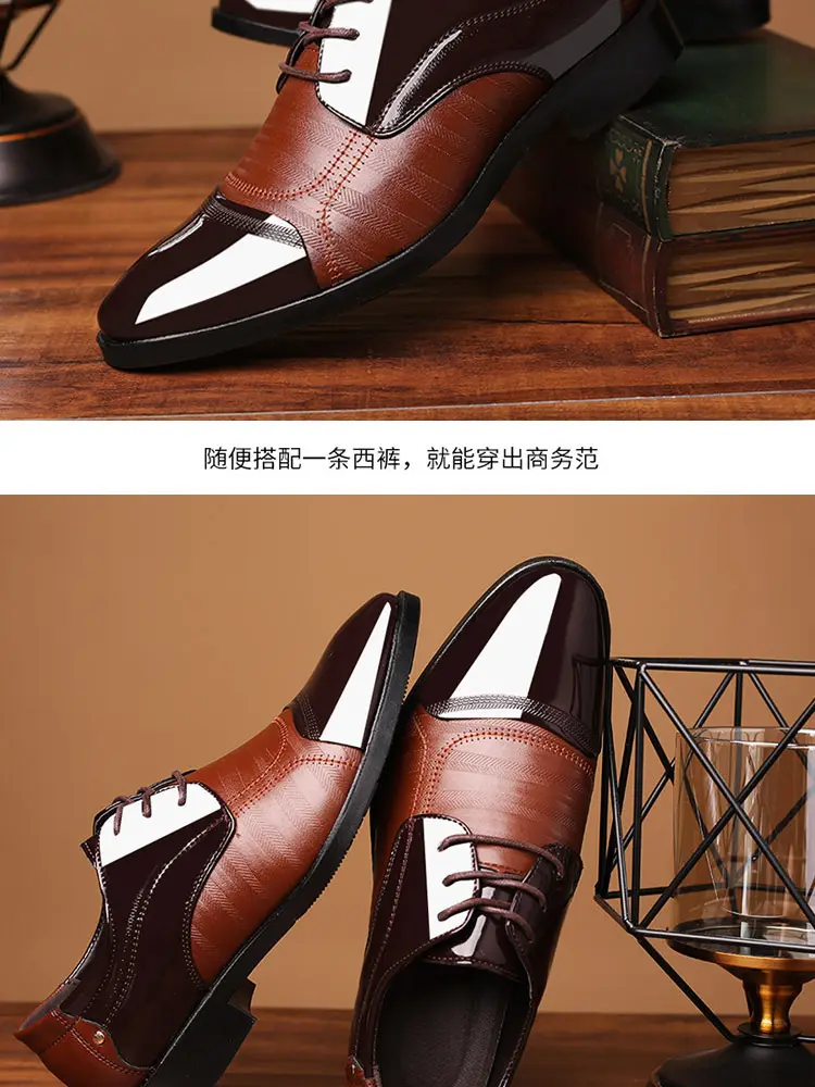 Men's spring classic suit jacket, fashionable wedding shoes, trend of season, plus size, dropshipping available — chobi 23