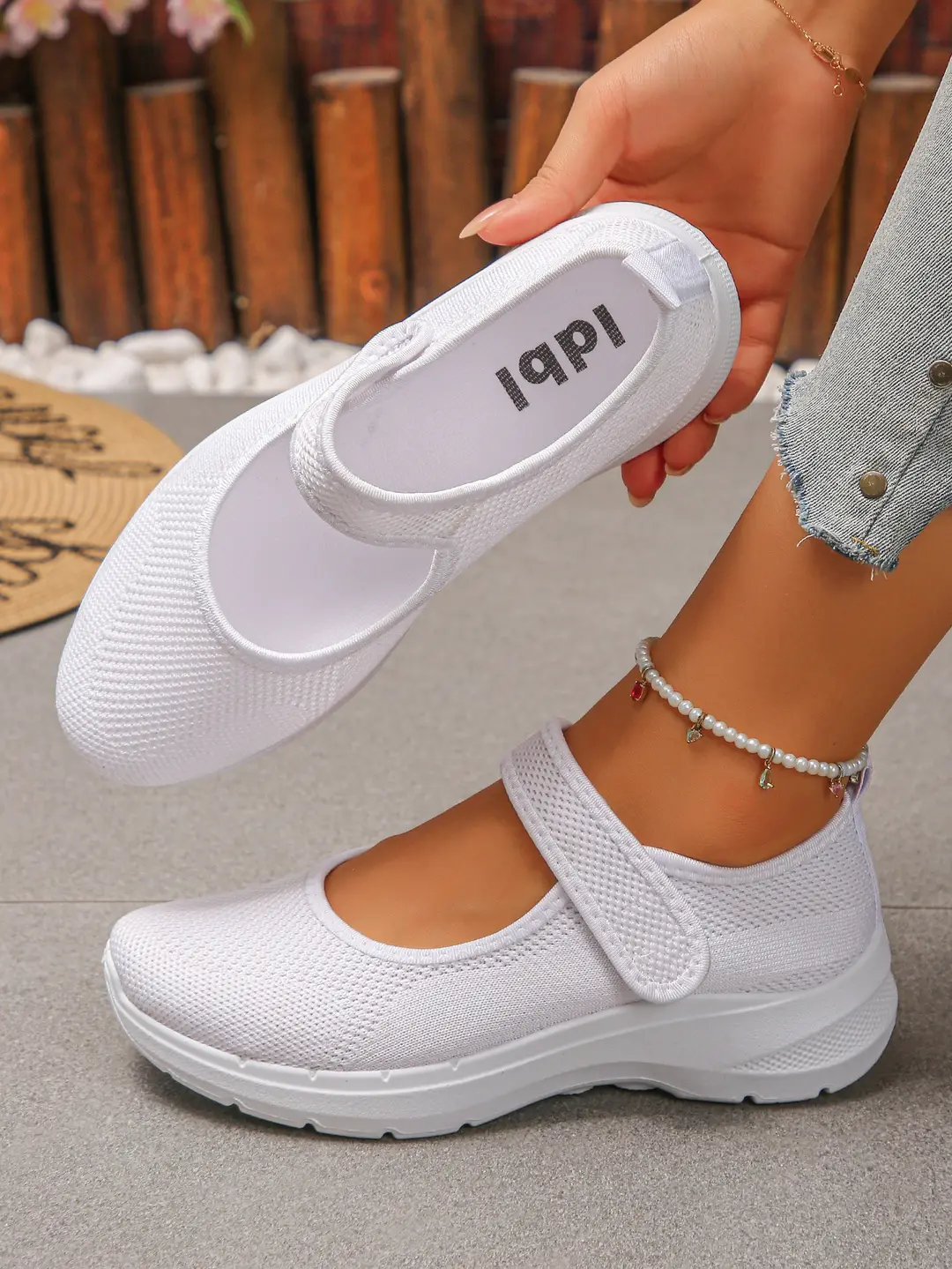 (Cross-border trading), Mary Jane shoes, breathable shoes, lightweight sneakers low-cut, casual women's walking shoes, plus size, for middle age, made — chobi 30