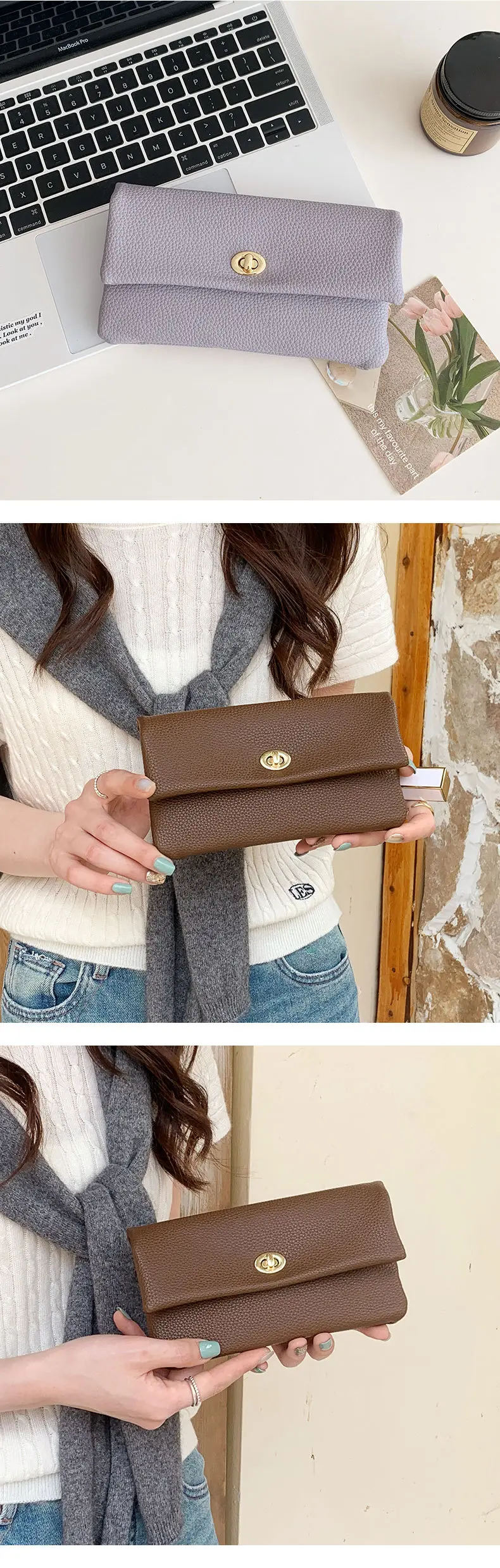 Wallet, shoulder bag, long card holder — chobi 3