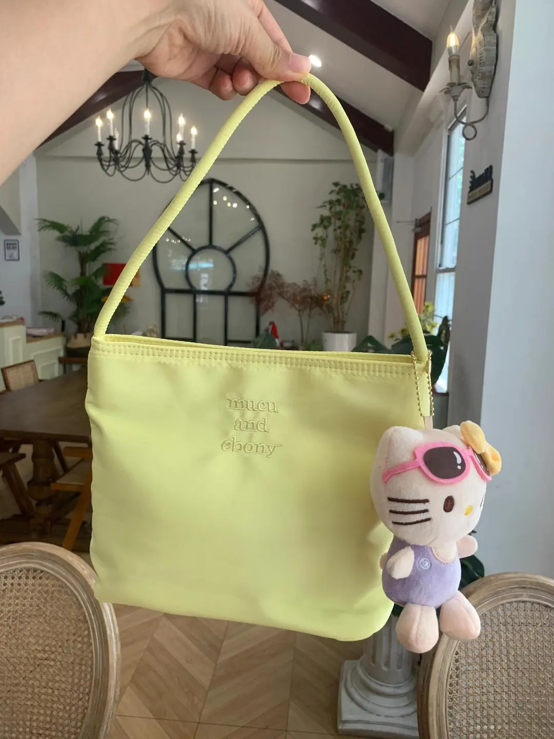 Korean much and eboy2026 new bucket bag women's simple casual versatile handbag nylon armpit — chobi 6
