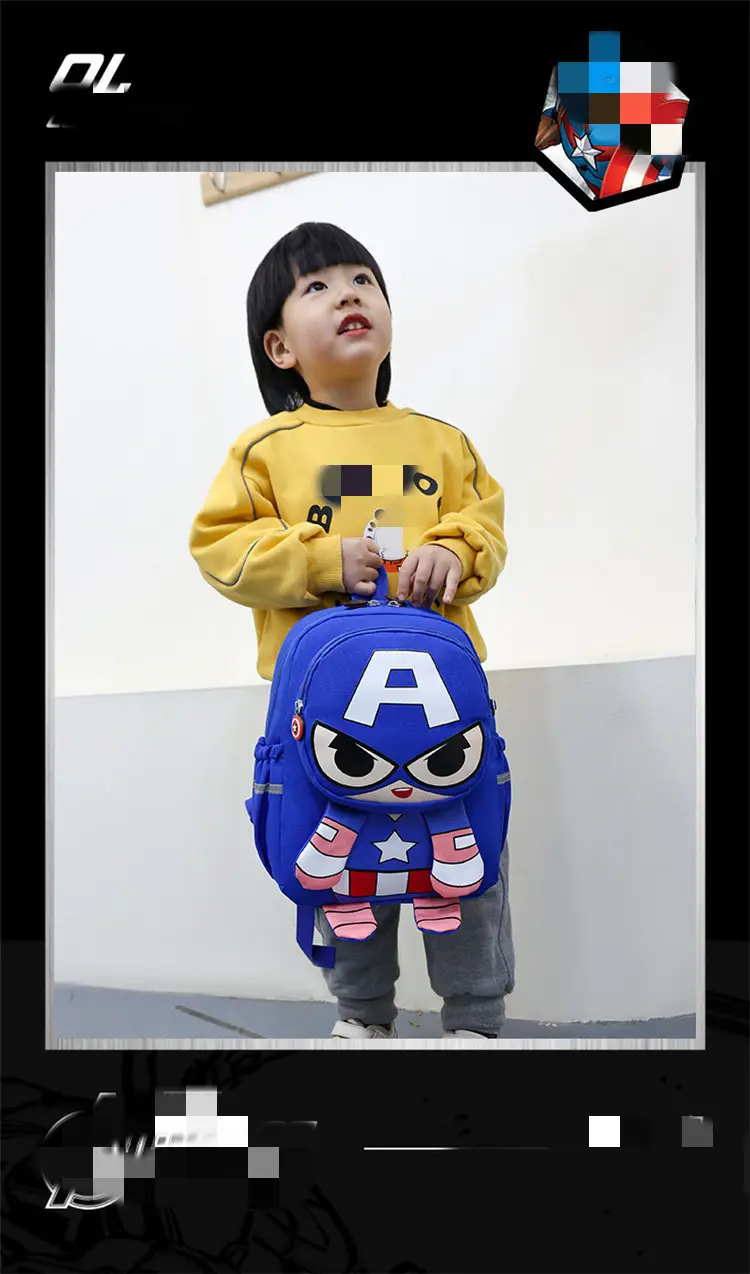 Cartoon school bag for early age, children's backpack for boys, 3-5-6 years — chobi 24