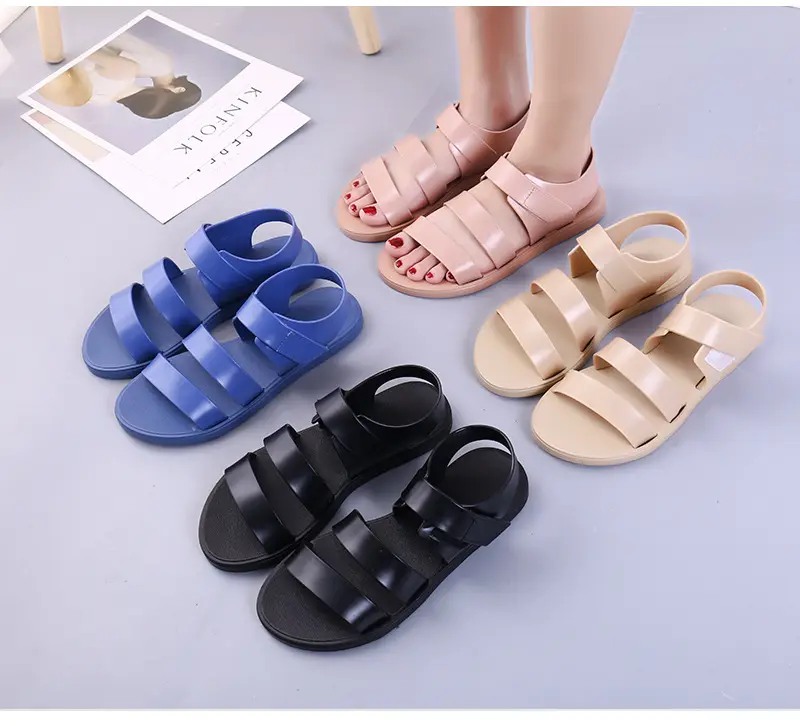 Women's sports sandals, lightweight breathable universal mule with velcro for students flat, suitable for spring and autumn — chobi 18