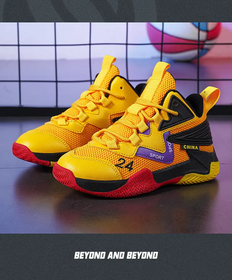 Basketball uniform for boys, autumn children's breathable non-slip sneakers for training — chobi 28