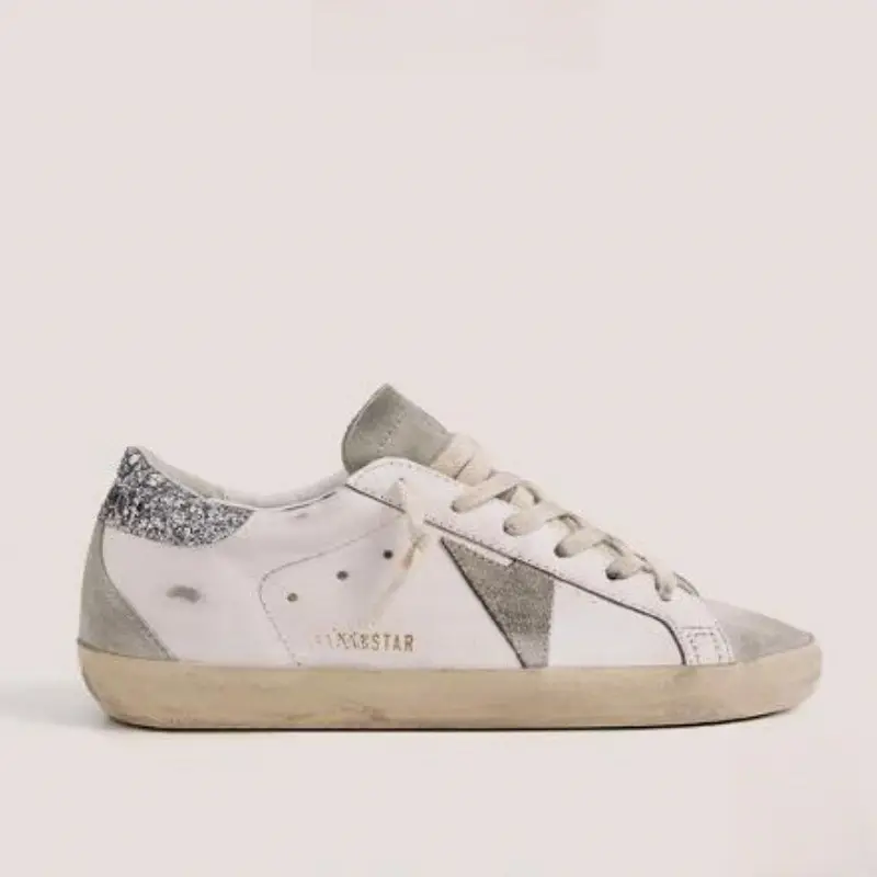 Leather white sneakers with hidden heel for men and women — chobi 5