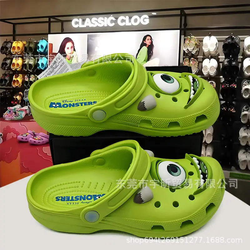 cross Children's Crocs-style slippers, children's bag, beach footwear, sandals, for teenagers, closed toe, family style — chobi 9