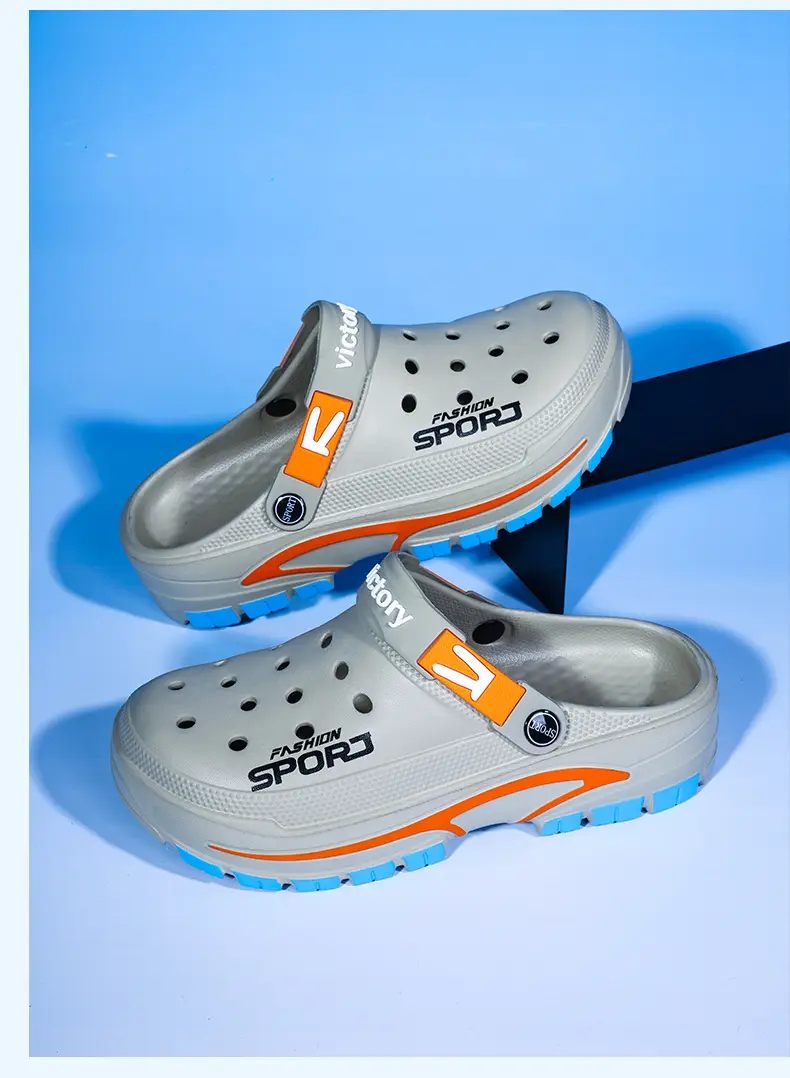 (Cross-border trading), fashionable lightweight sandals, summer trend Crocs-style slippers, beach casual footwear, closed toe, suitable for outdoor we — chobi 16