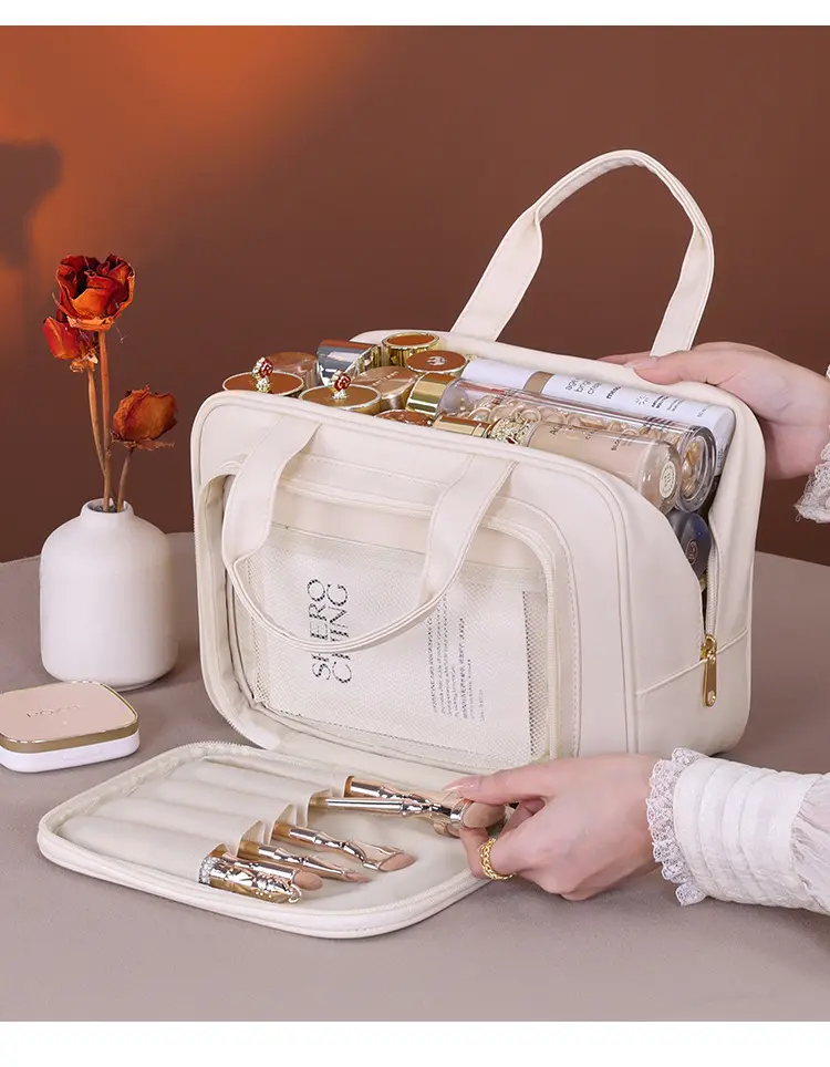 (Cross-border trading), capacious cosmetic bag, handheld organizer bag for traveling — chobi 14